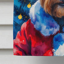 Load image into Gallery viewer, Yorkshire Terrier Christmas House Flag