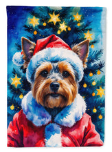 Load image into Gallery viewer, Yorkshire Terrier Christmas House Flag