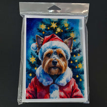 Load image into Gallery viewer, Yorkshire Terrier Christmas Greeting Cards Pack of 8