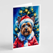 Load image into Gallery viewer, Yorkshire Terrier Christmas Greeting Cards Pack of 8