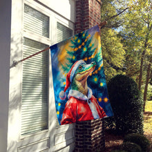 Load image into Gallery viewer, Alligator Christmas House Flag
