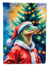 Load image into Gallery viewer, Alligator Christmas House Flag