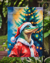 Load image into Gallery viewer, Alligator Christmas Garden Flag