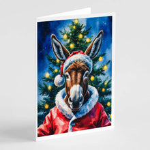Load image into Gallery viewer, Donkey Christmas Greeting Cards Pack of 8