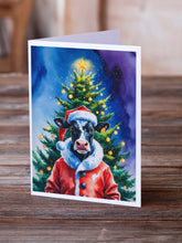 Load image into Gallery viewer, Cow Christmas Greeting Cards Pack of 8