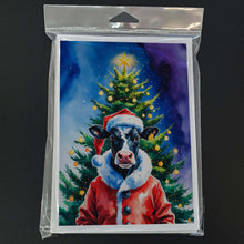 Load image into Gallery viewer, Cow Christmas Greeting Cards Pack of 8