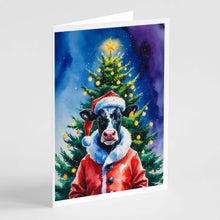 Load image into Gallery viewer, Cow Christmas Greeting Cards Pack of 8
