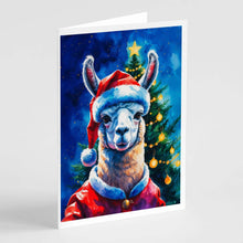 Load image into Gallery viewer, Llama Christmas Greeting Cards Pack of 8