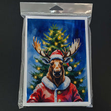 Load image into Gallery viewer, Moose Christmas Greeting Cards Pack of 8