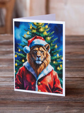 Load image into Gallery viewer, Lion Christmas Greeting Cards Pack of 8