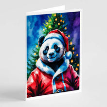 Load image into Gallery viewer, Panda Christmas Greeting Cards Pack of 8