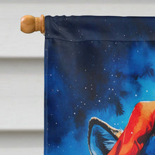 Load image into Gallery viewer, Wolf Christmas House Flag
