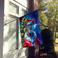 Load image into Gallery viewer, Zebra Christmas House Flag
