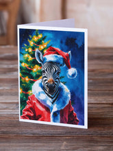 Load image into Gallery viewer, Zebra Christmas Greeting Cards Pack of 8