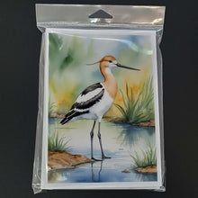 Load image into Gallery viewer, American Avocet Bird Greeting Cards Pack of 8