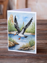 Load image into Gallery viewer, Black Skimmer Bird Greeting Cards Pack of 8