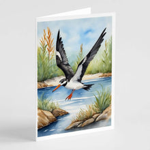 Load image into Gallery viewer, Black Skimmer Bird Greeting Cards Pack of 8