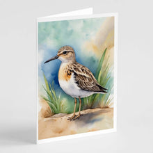 Load image into Gallery viewer, Buff-breasted Sandpiper Bird Greeting Cards Pack of 8