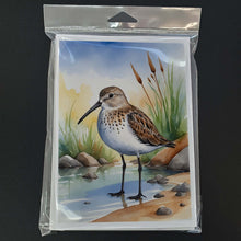 Load image into Gallery viewer, Dunlin Bird Greeting Cards Pack of 8