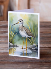 Load image into Gallery viewer, Greater Yellowlegs Bird Greeting Cards Pack of 8