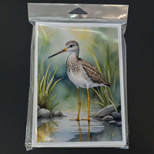 Load image into Gallery viewer, Greater Yellowlegs Bird Greeting Cards Pack of 8
