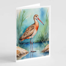 Load image into Gallery viewer, Marbled Godwit Bird Greeting Cards Pack of 8