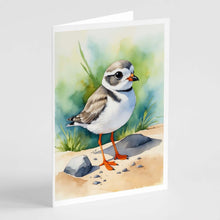 Load image into Gallery viewer, Piping Plover Bird Greeting Cards Pack of 8