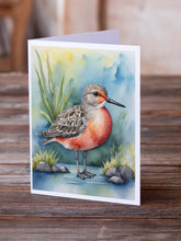 Load image into Gallery viewer, Red Knot Bird Greeting Cards Pack of 8