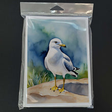 Load image into Gallery viewer, Ring-billed Gul Bird Greeting Cards Pack of 8