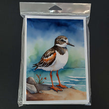 Load image into Gallery viewer, Ruddy Turnstone Bird Greeting Cards Pack of 8