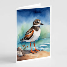 Load image into Gallery viewer, Ruddy Turnstone Bird Greeting Cards Pack of 8