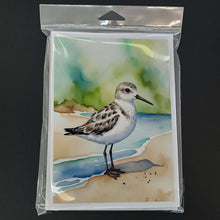 Load image into Gallery viewer, Sanderling Bird Greeting Cards Pack of 8