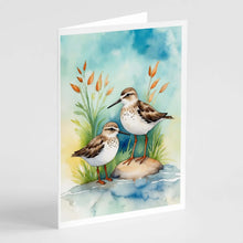 Load image into Gallery viewer, Sandpipers Bird Greeting Cards Pack of 8