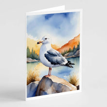 Load image into Gallery viewer, Seagull Bird Greeting Cards Pack of 8