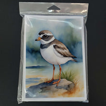 Load image into Gallery viewer, Semipalmated Plover Bird Greeting Cards Pack of 8