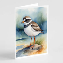 Load image into Gallery viewer, Semipalmated Plover Bird Greeting Cards Pack of 8