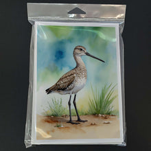 Load image into Gallery viewer, Western Willet Bird Greeting Cards Pack of 8