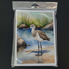 Load image into Gallery viewer, Willet Bird Greeting Cards Pack of 8