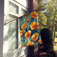 Load image into Gallery viewer, California Poppies House Flag