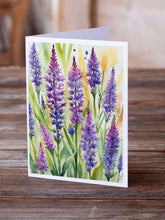 Load image into Gallery viewer, Liatris Flowers Greeting Cards Pack of 8