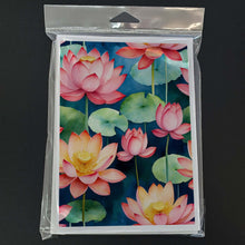 Load image into Gallery viewer, Lotus Flowers Greeting Cards Pack of 8