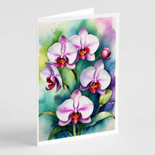 Load image into Gallery viewer, Phalaenopsis Orchids Greeting Cards Pack of 8