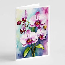 Load image into Gallery viewer, Phalaenopsis Orchids Greeting Cards Pack of 8