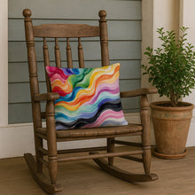 Load image into Gallery viewer, Progress Pride Waves of Unity Throw Pillow