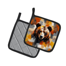Load image into Gallery viewer, Bear Uniquely Bear Pride Pair of Pot Holders