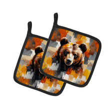 Load image into Gallery viewer, Bear Uniquely Bear Pride Pair of Pot Holders