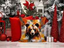 Load image into Gallery viewer, Bear Uniquely Bear Pride Throw Pillow