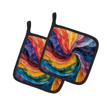 Load image into Gallery viewer, Gay Mosaic of Pride Pair of Pot Holders