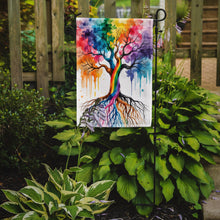 Load image into Gallery viewer, Rooted in Gay Pride Garden Flag