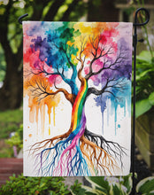 Load image into Gallery viewer, Rooted in Gay Pride Garden Flag